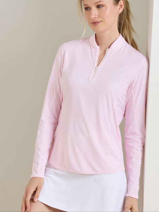 Peter Millar Tops - Peter Millar Womens Melange Raglan Sleeve Perth Layer Golf Pullover